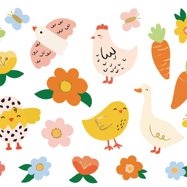 Tatuaże Wielkanoc, mix (1 op. / 20 szt.)