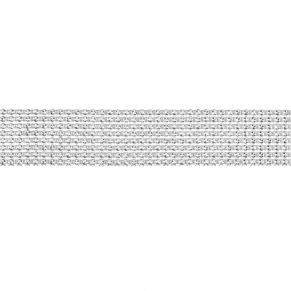 Taśma z cyrkoniami, srebrny, 4x900cm