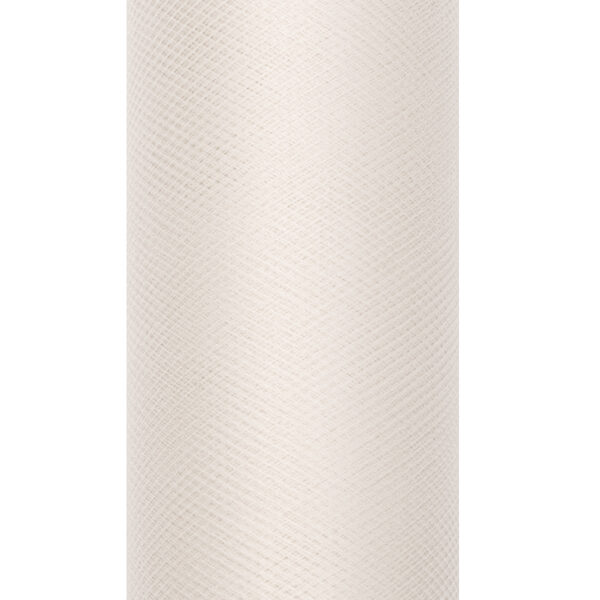 Tiul gładki, kremowy, 0,15 x 9m