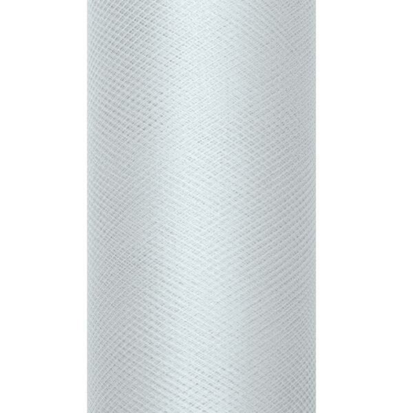 Tiul gładki, szary, 0,15 x 9m (1 szt. / 9 mb.)