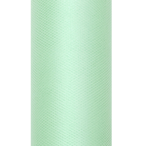 Tiul gładki, mięta, 0,15 x 9m (1 szt. / 9 mb.)