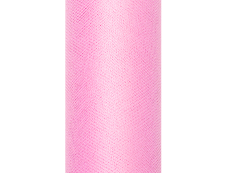Tiul gładki, j. różowy, 0,3 x 9m