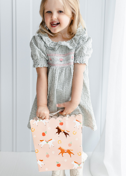 Torebka na prezenty Konie, 23x22x8,5 cm, mix - obrazek 2