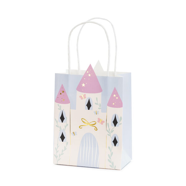 Torebka na prezenty Zamek, 14 x 8 x 20 cm, mix