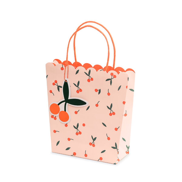 Torebki na prezenty Wisienki, mix, 22x23x8cm