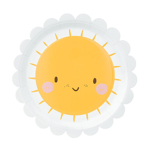 Talerzyki Słoneczko, mix, 18 cm (1 op. / 6 szt.)