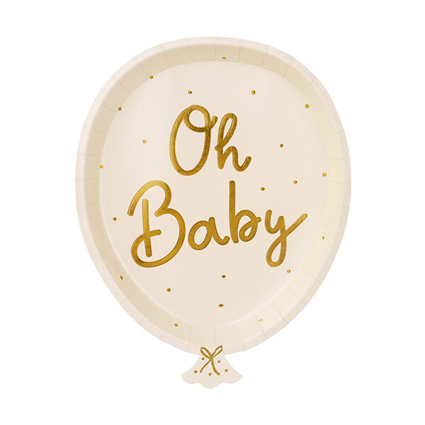 Talerzyki Oh baby, mix, 17.5x22 cm (1 op. / 6 szt.)