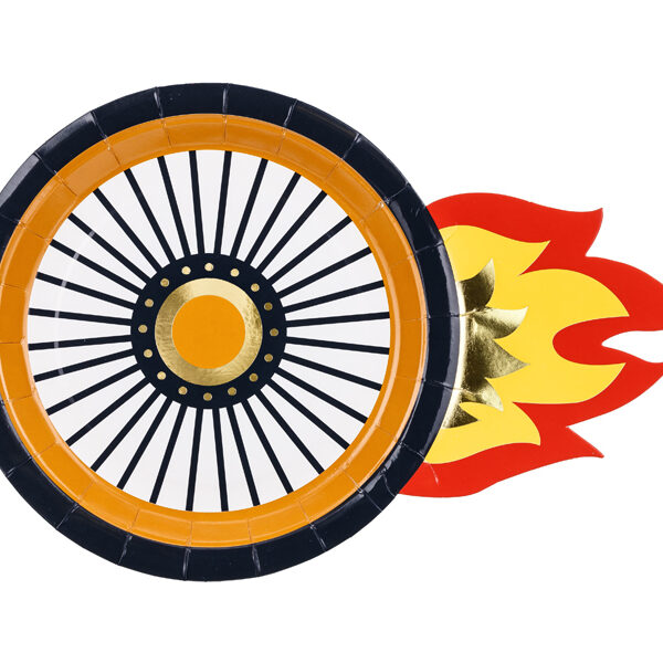 Talerzyki Koło, 26.5x18 cm, mix (1 op. / 6 szt.)