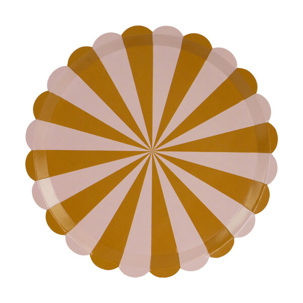 Talerzyki Paski, mix, 21 cm (1 op. / 6 szt.)