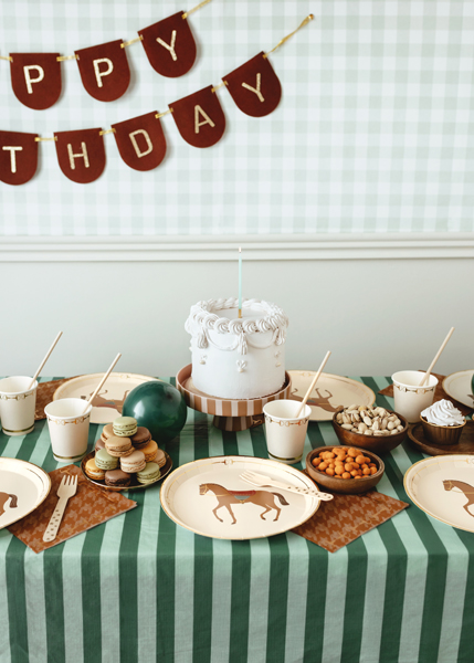 Talerzyki Koń, 23 cm, mix (1 op. / 6 szt.) - obrazek 5