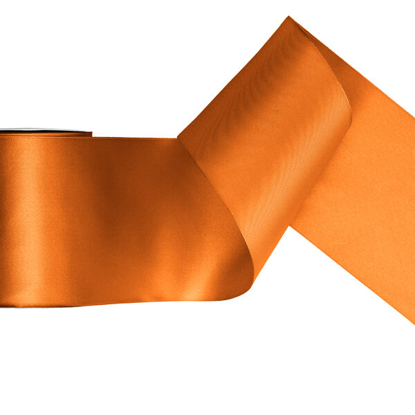 Tasiemka satynowa, rdzawy, 100mm/25m