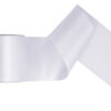 Tasiemka satynowa, biały, 100mm/25m (1 szt. / 25 mb.)