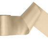 Tasiemka satynowa, zimny złoty, 100mm/25m