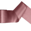 Tasiemka satynowa, ciemny brudny róż, 100mm/25m