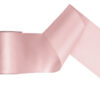 Tasiemka satynowa, jasny brudny róż, 100mm/25m