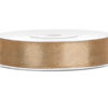 Tasiemka satynowa, j. złoto, 12mm/25m