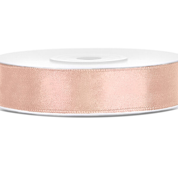 Tasiemka satynowa, j.brzoskwinia, 12mm/25m (1 szt. / 25 mb.)