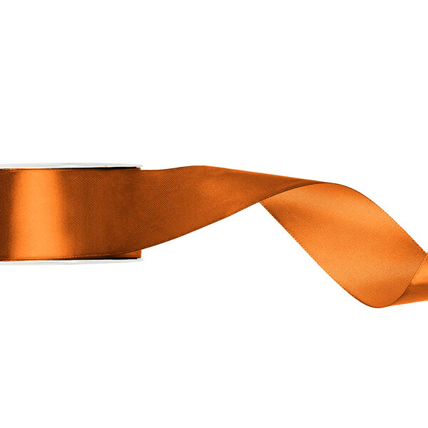Tasiemka satynowa, rdzawy, 25mm/25m