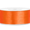 Tasiemka satynowa, pomarańcz, 25mm/25m (1 szt. / 25 mb.)