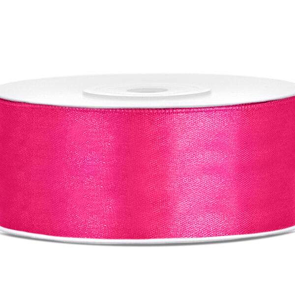 Tasiemka satynowa, c. różowy, 25mm/25m (1 szt. / 25 mb.)