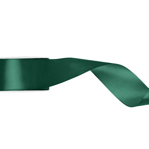 Tasiemka satynowa, butelkowa zieleń, 25mm/25m (1 szt. / 25 mb.)