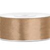 Tasiemka satynowa, j. złoto, 25mm/25m (1 szt. / 25 mb.)