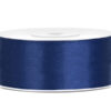 Tasiemka satynowa, granat, 25mm/25m (1 szt. / 25 mb.)