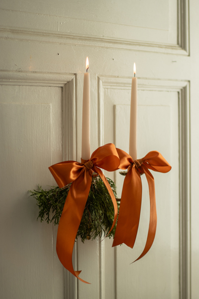 Tasiemka satynowa, ciemny brudny róż, 25mm/25m - obrazek 2