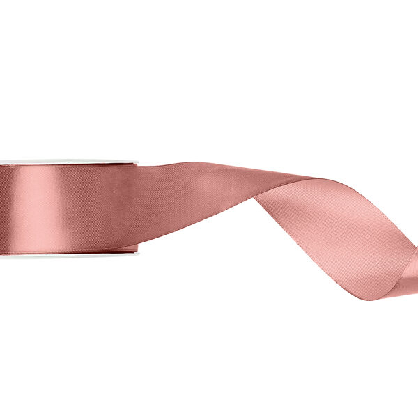 Tasiemka satynowa, brudny róż, 25mm/25m