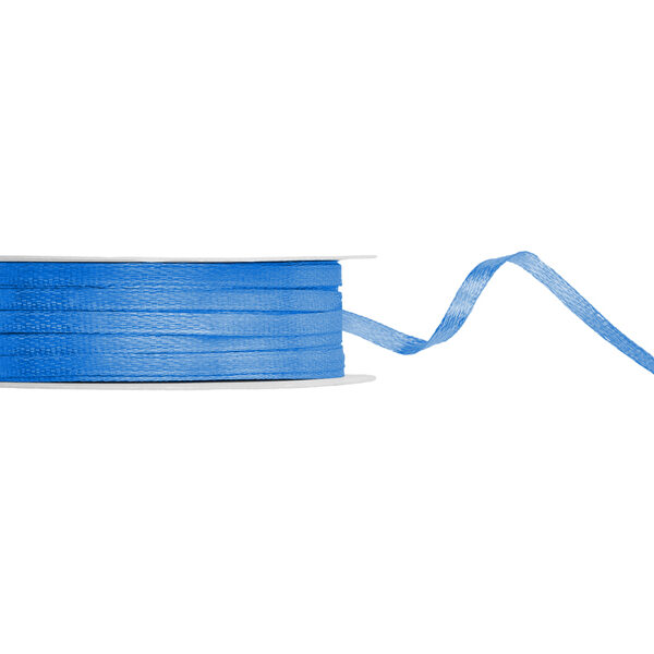 Tasiemka satynowa, niebieski, 3mm/50m