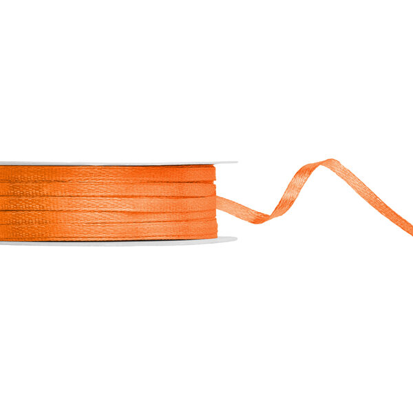 Tasiemka satynowa, pomarańcz, 3mm/50m