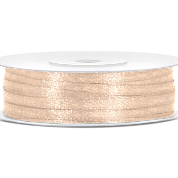 Tasiemka satynowa, kremowy, 3mm/50m