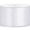 Tasiemka satynowa, biały, 38mm/25m (1 szt. / 25 mb.)