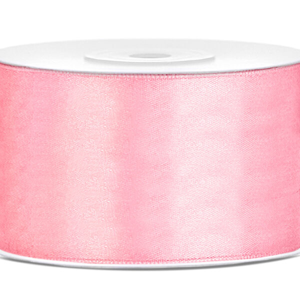 Tasiemka satynowa, j. różowy, 38mm/25m (1 szt. / 25 mb.)