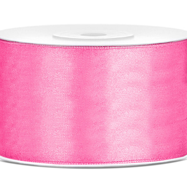 Tasiemka satynowa, różowy, 38mm/25m (1 szt. / 25 mb.)