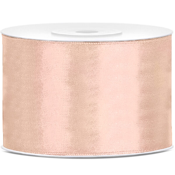 Tasiemka satynowa, j.brzoskwinia, 50mm/25m