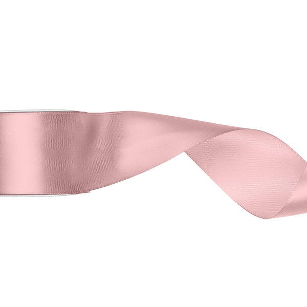 Tasiemka satynowa, jasny brudny róż, 50mm/25m