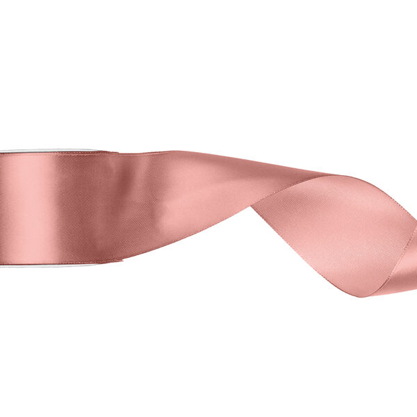 Tasiemka satynowa, brudny róż, 50mm/25m