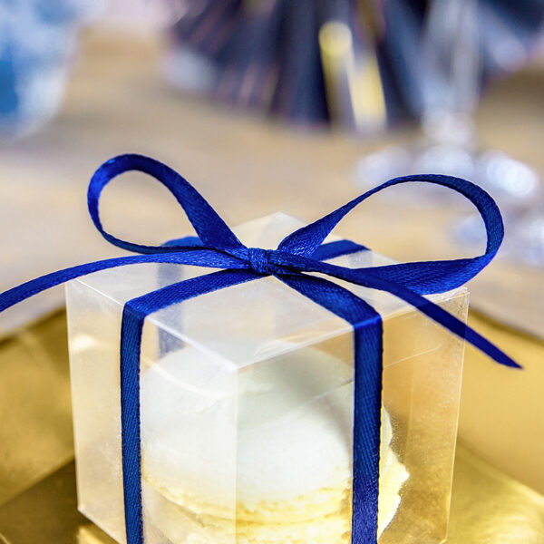 Tasiemka satynowa, granat, 6mm/25m (1 szt. / 25 mb.)