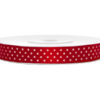 Tasiemka satynowa, czerwony, 12mm/25m (1 szt. / 25 mb.)