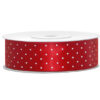 Tasiemka satynowa, czerwony, 25mm/25m (1 szt. / 25 mb.)
