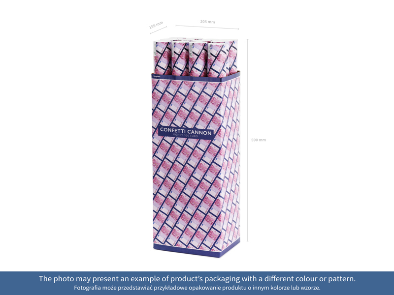 Tuba z banknotami 500 euro, 60cm - obrazek 4