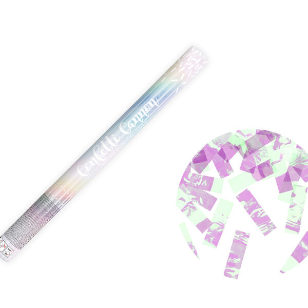 Tuba z konfetti, opalizujacy, 60cm