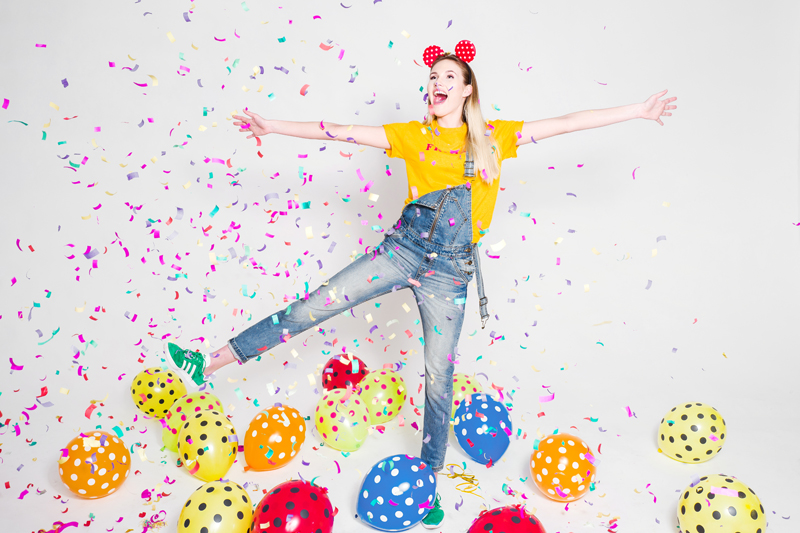 Tuba z konfetti, mix, 20cm - obrazek 4