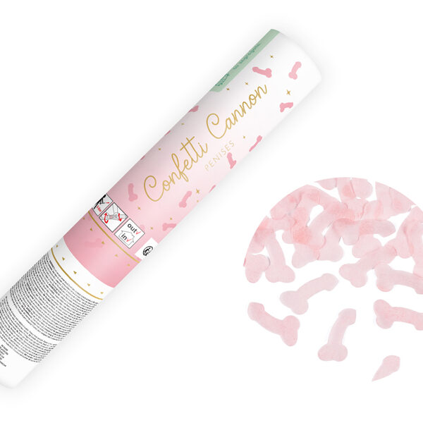 Tuba z penisami, jasny różowy, 20cm