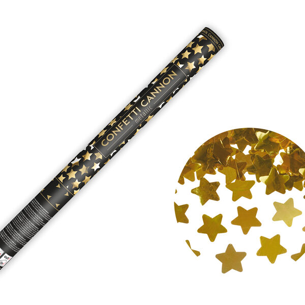 Tuba z gwiazdkami, złoty, 60cm