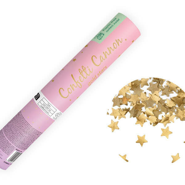 Tuba strzelająca złotymi gwiazdkami, 20 cm