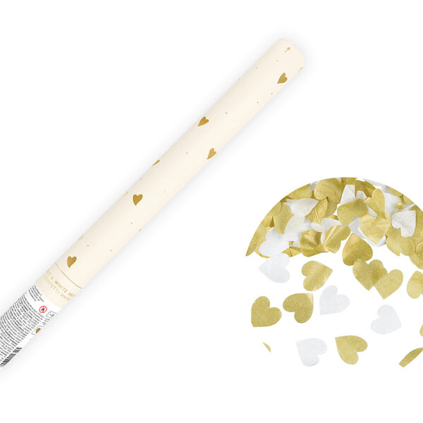 Tuba z sercami, mix, 35 cm