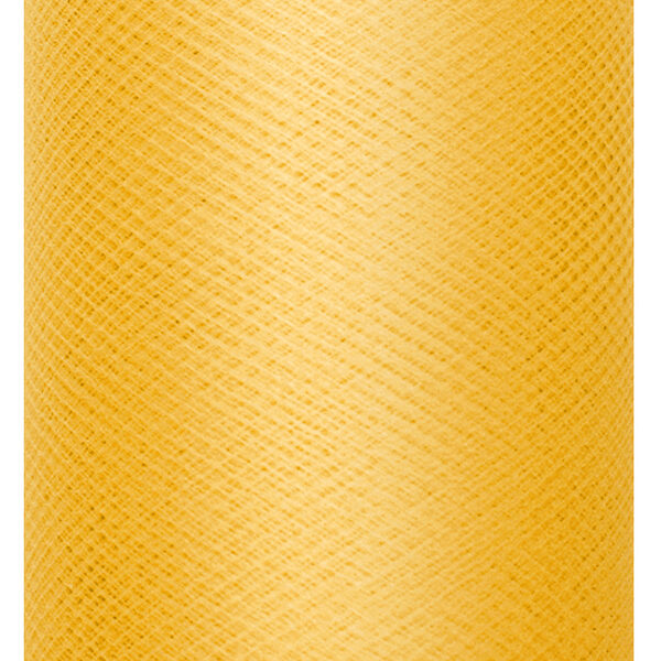 Tiul gładki, sztywny, żółty, 0,3 x 50m (1 szt. / 50 mb.)
