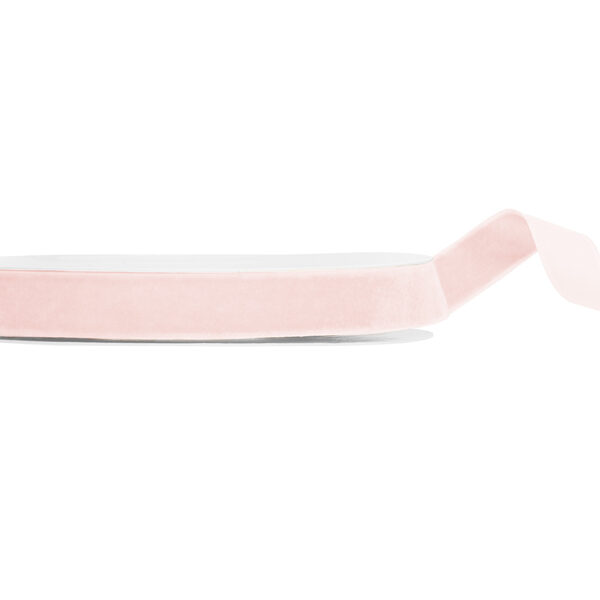 Tasiemka Welurowa, jasny różowy, 15mm/10m